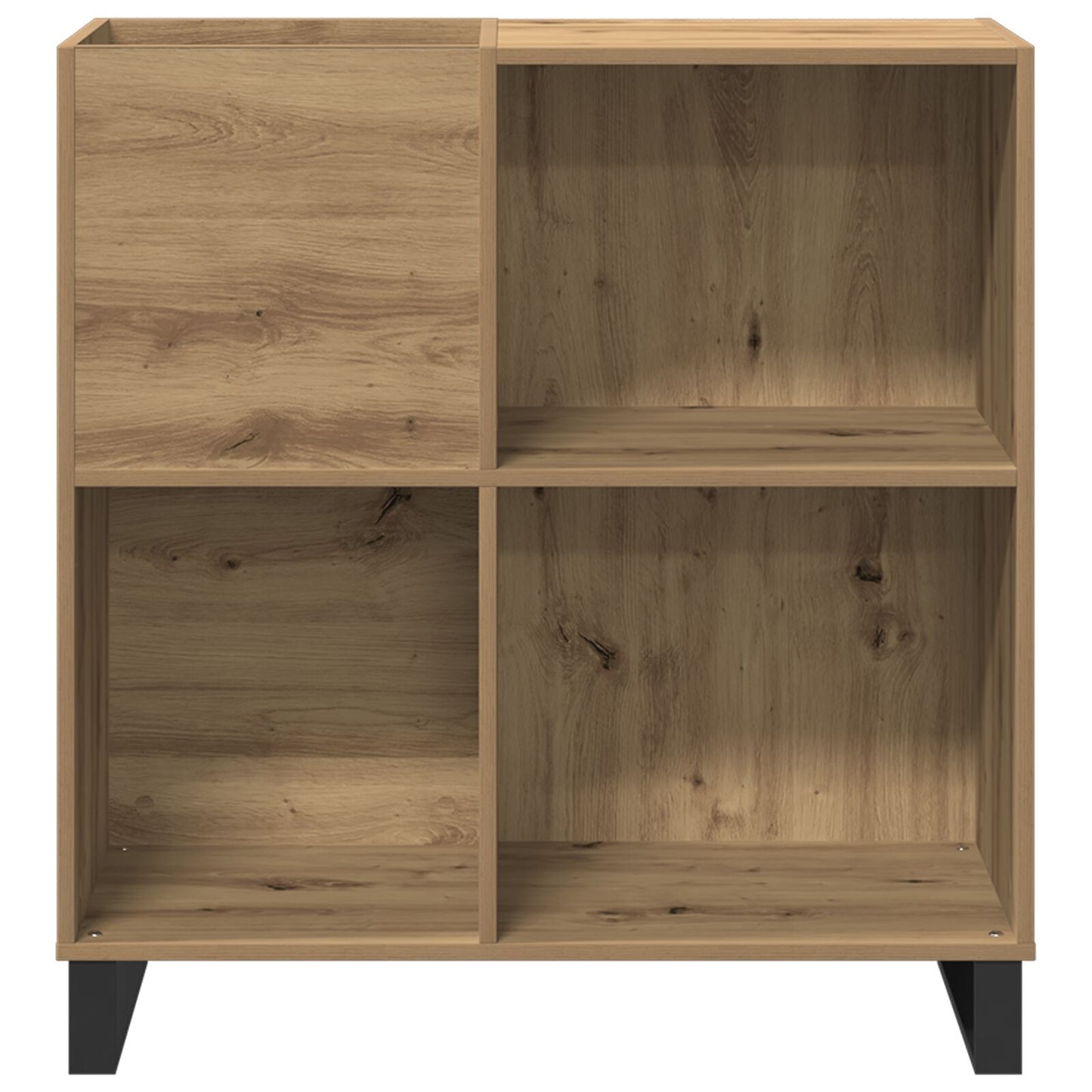 vidaXL Platenkast Oude Hout 84,5x38x90 cm Geengineerd hout