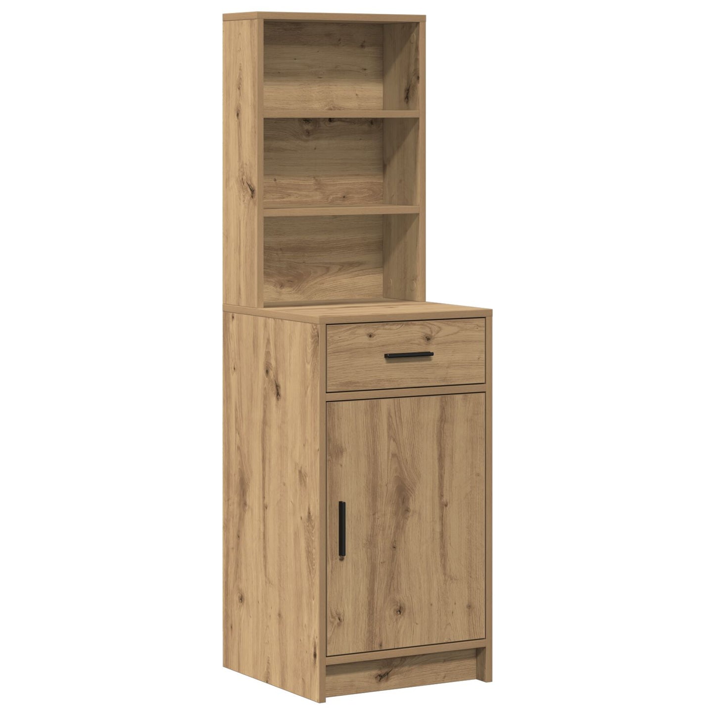 vidaXL 2-delige kaptafelset met LED Artisan Eiken Engineered Wood