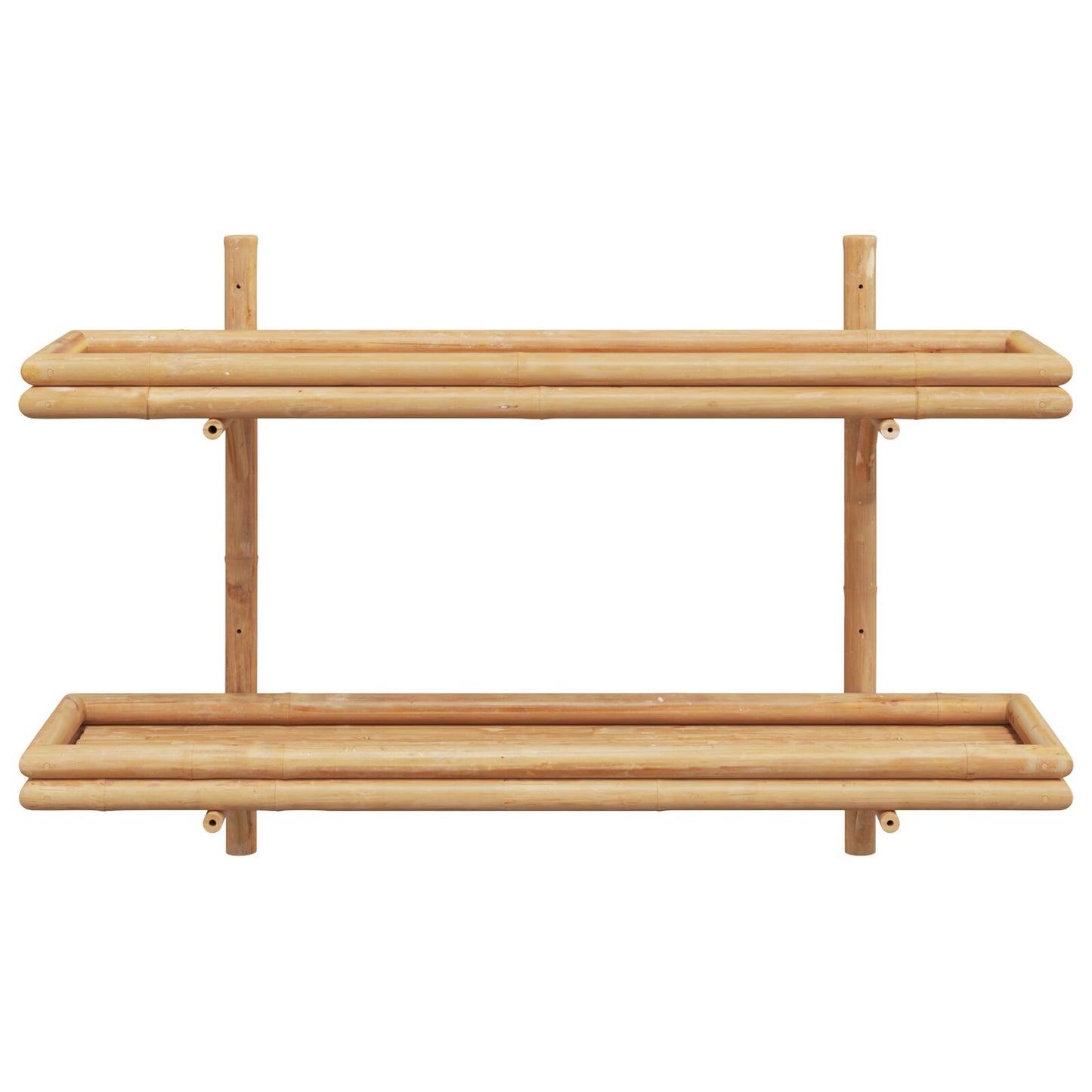 vidaXL Wandplank 2-Tier 100x26x60 cm Bamboe
