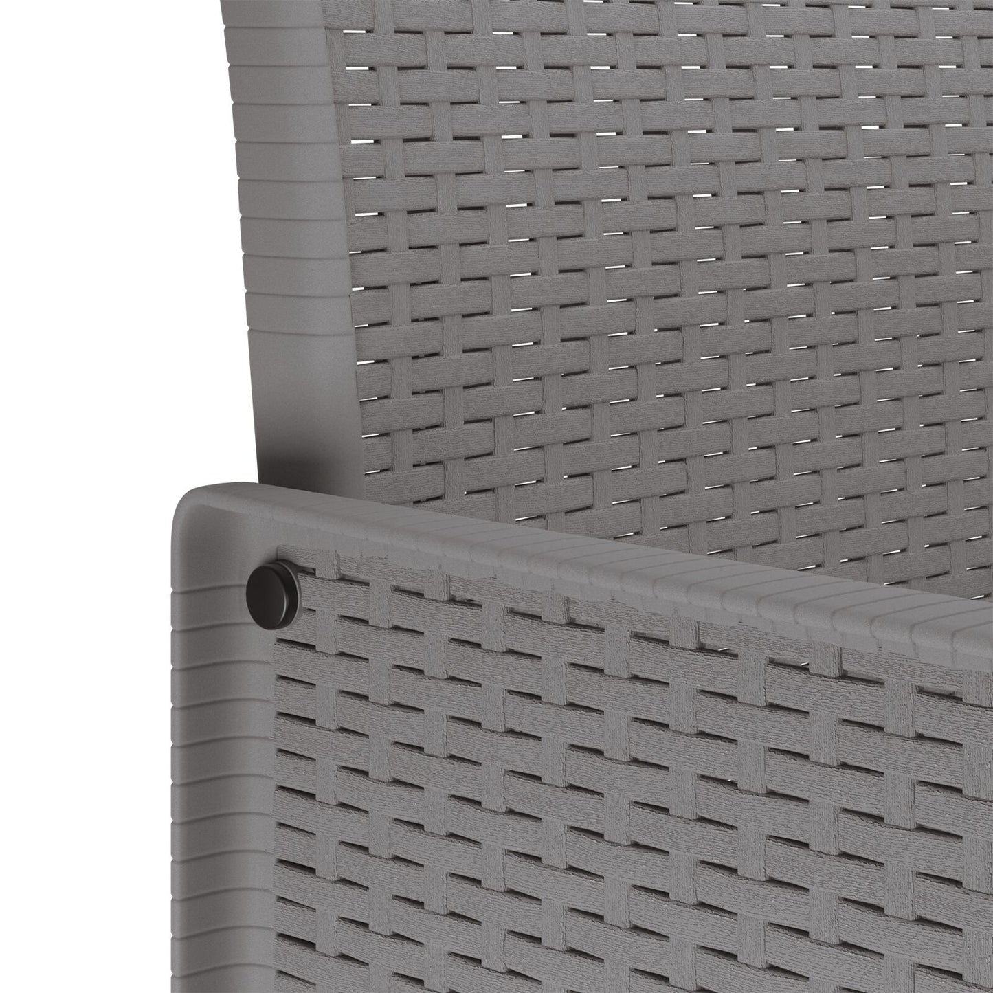 vidaXL 7-delige Tuin Dinerset met Kussens Lichtgrijs Poly Rattan