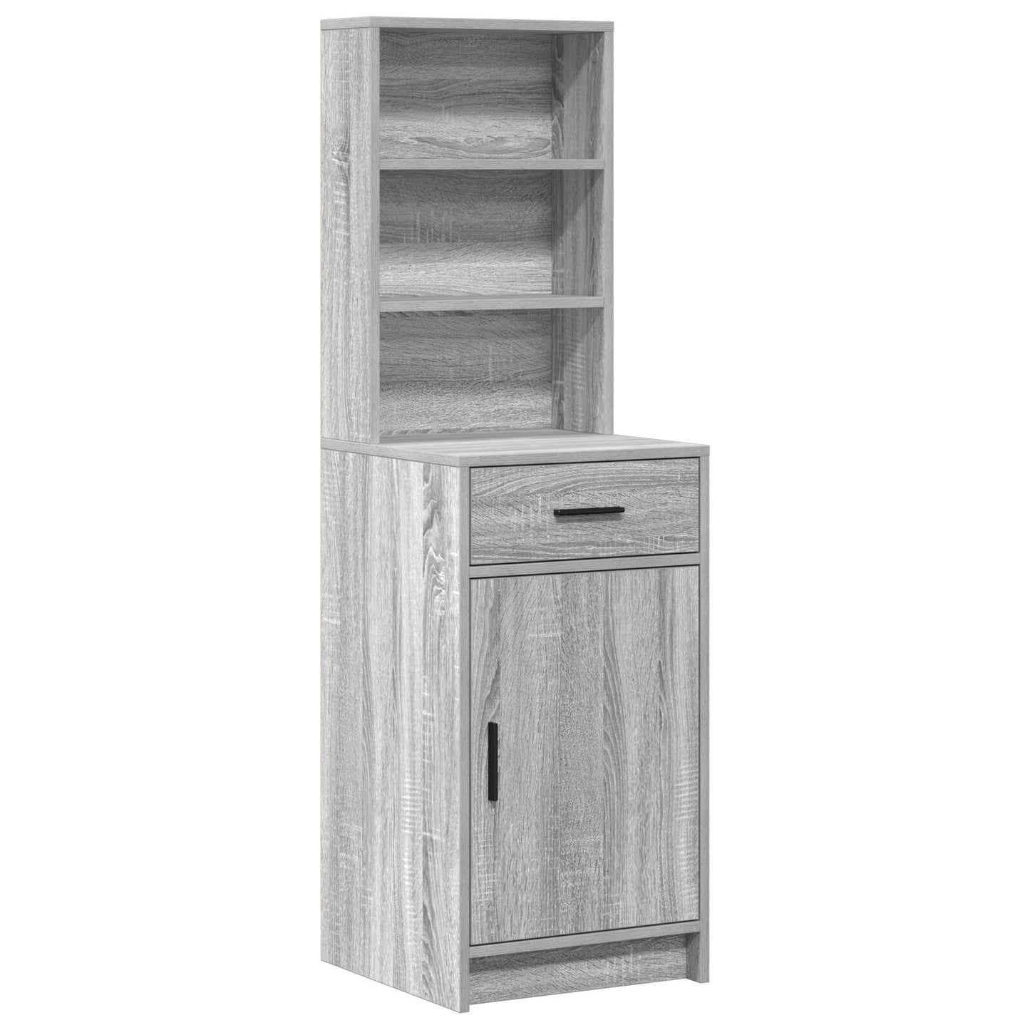 vidaXL 2-delige Kaptafel Set met LED Grijs Sonoma Hout