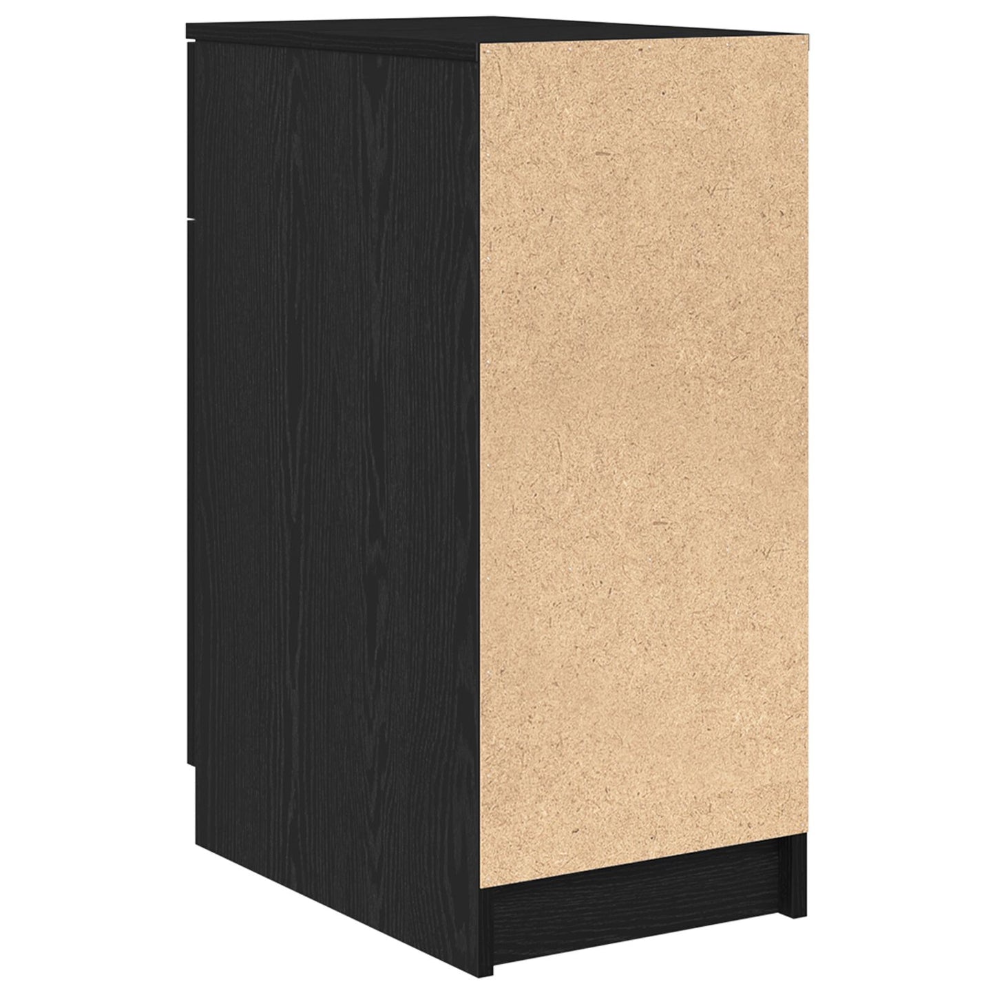 vidaXL Bureau Kast in Zwart Eiken - 33x50x75 cm - Gemaakt van Engineered Hout