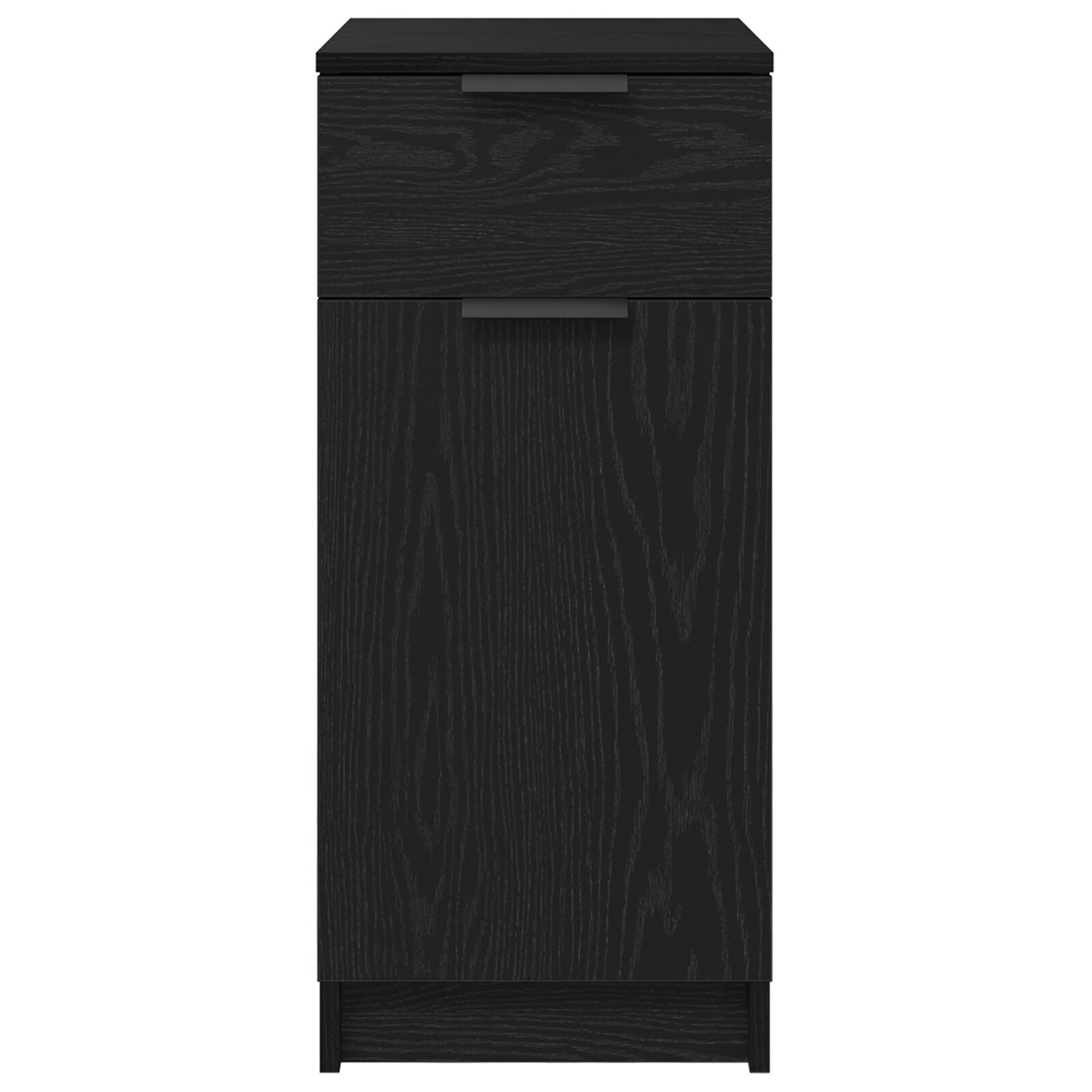 vidaXL Bureau Kast in Zwart Eiken - 33x50x75 cm - Gemaakt van Engineered Hout