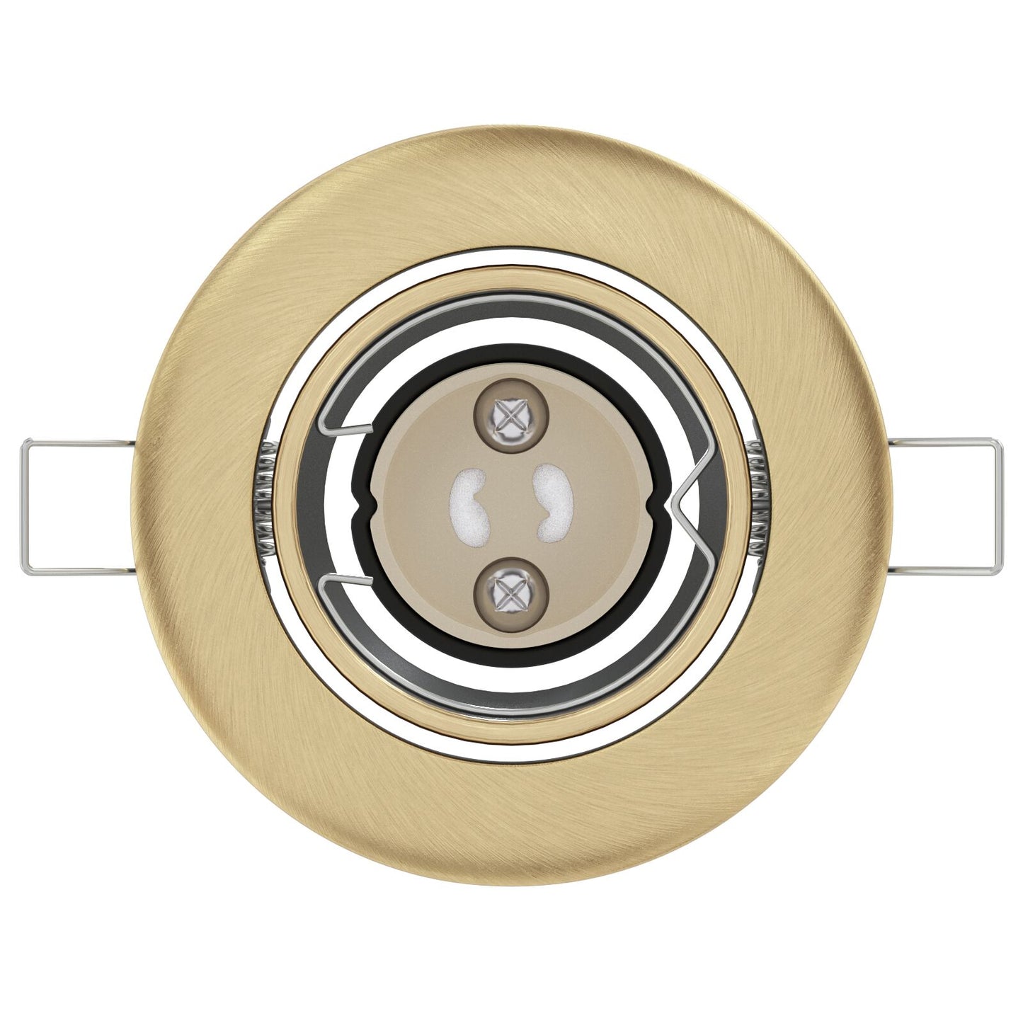 vidaXL Lampen Set van 24 Messing 9 cm Messing Inbouwlampen Ronde