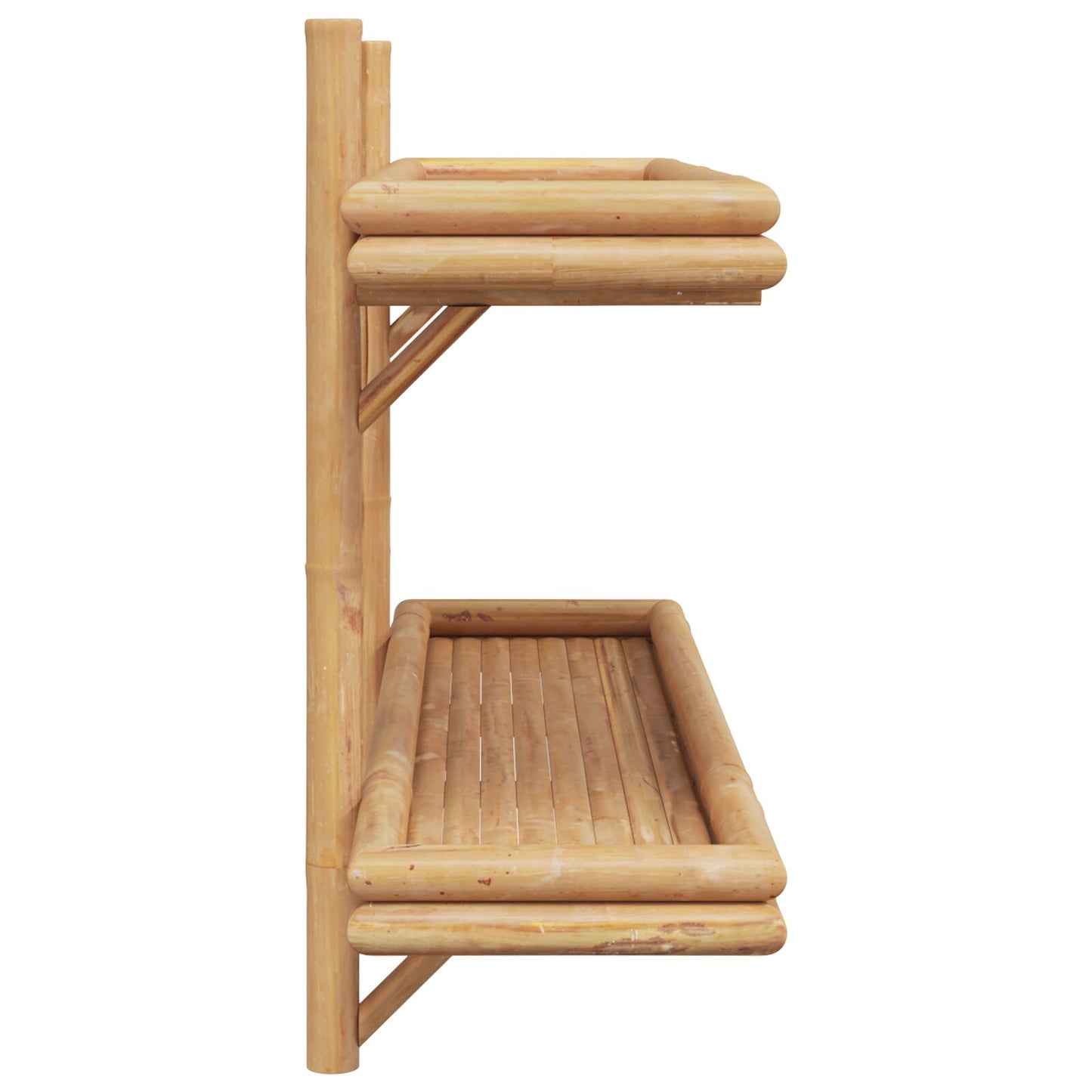 vidaXL Wandplank 2-Tier 100x26x60 cm Bamboe