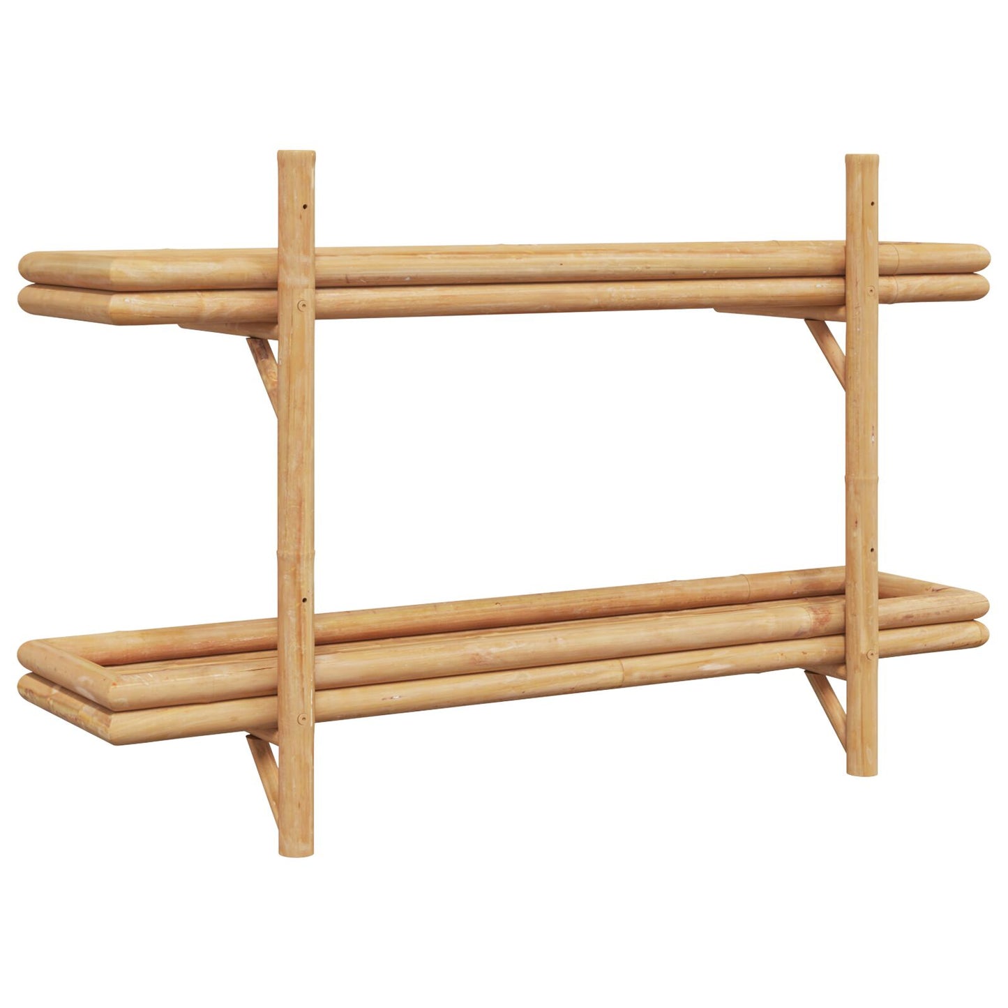 vidaXL Wandplank 2-Tier 100x26x60 cm Bamboe