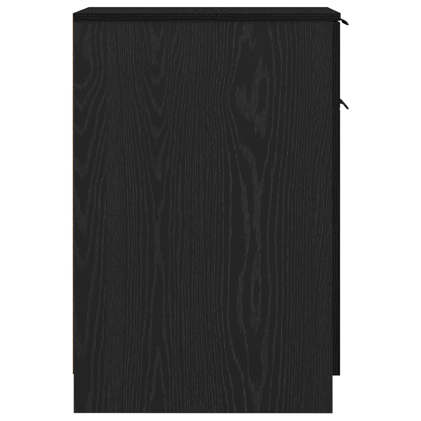 vidaXL Bureau Kast in Zwart Eiken - 33x50x75 cm - Gemaakt van Engineered Hout