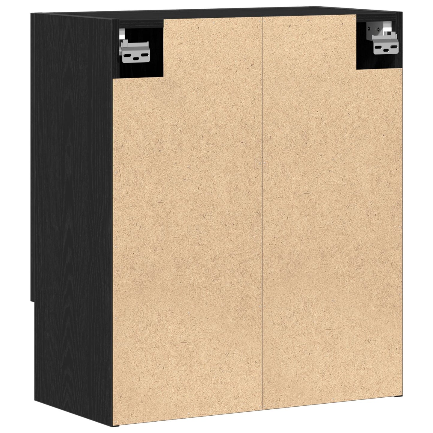 vidaXL Wandkast Zwart Eiken 60x31x70 cm Gemaakt van Hout