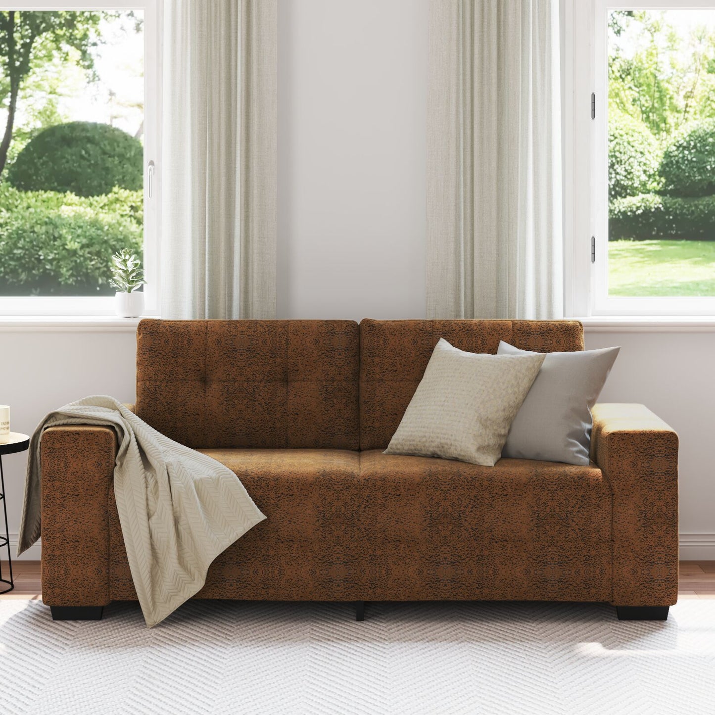 vidaXL Loveseat Sofa Bruin 140 cm Faux Leer