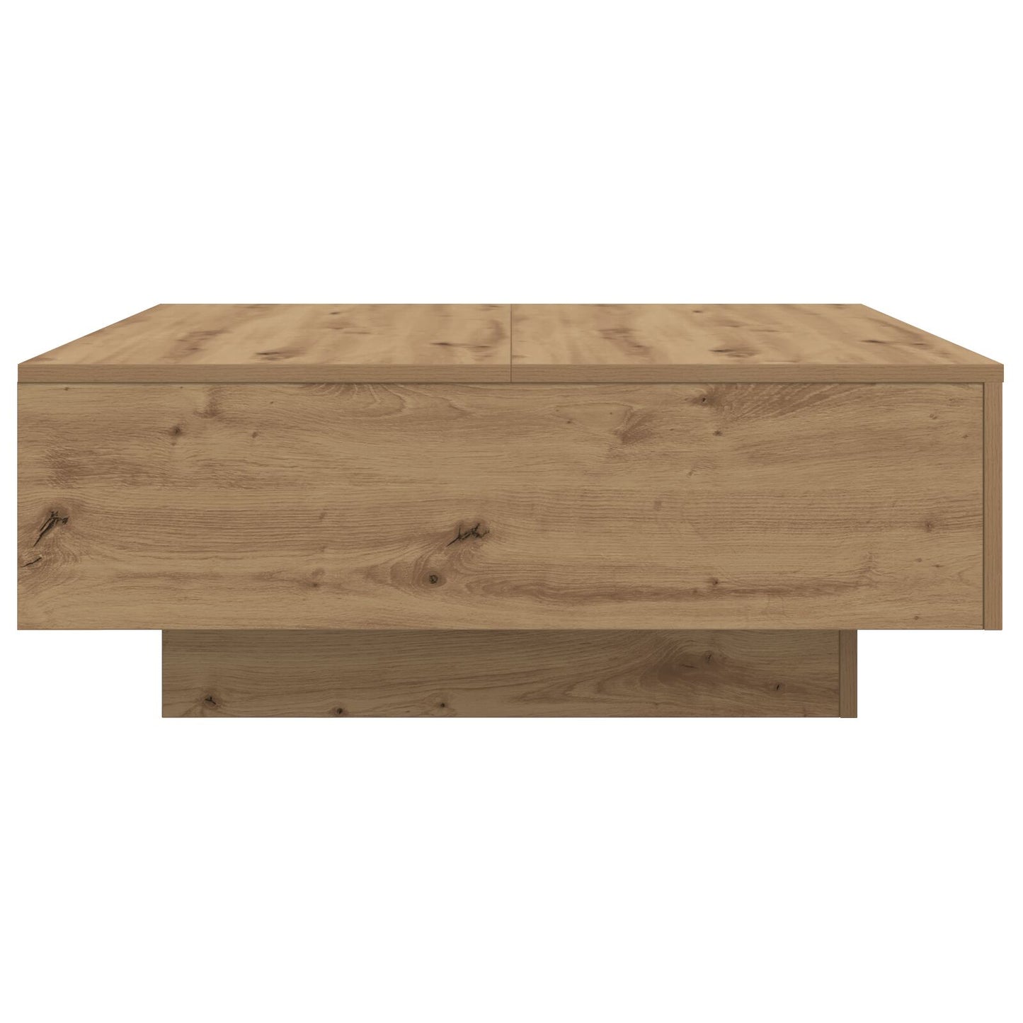vidaXL Salontafel met LED-Lampen Artisan Eik 80x80x31 cm