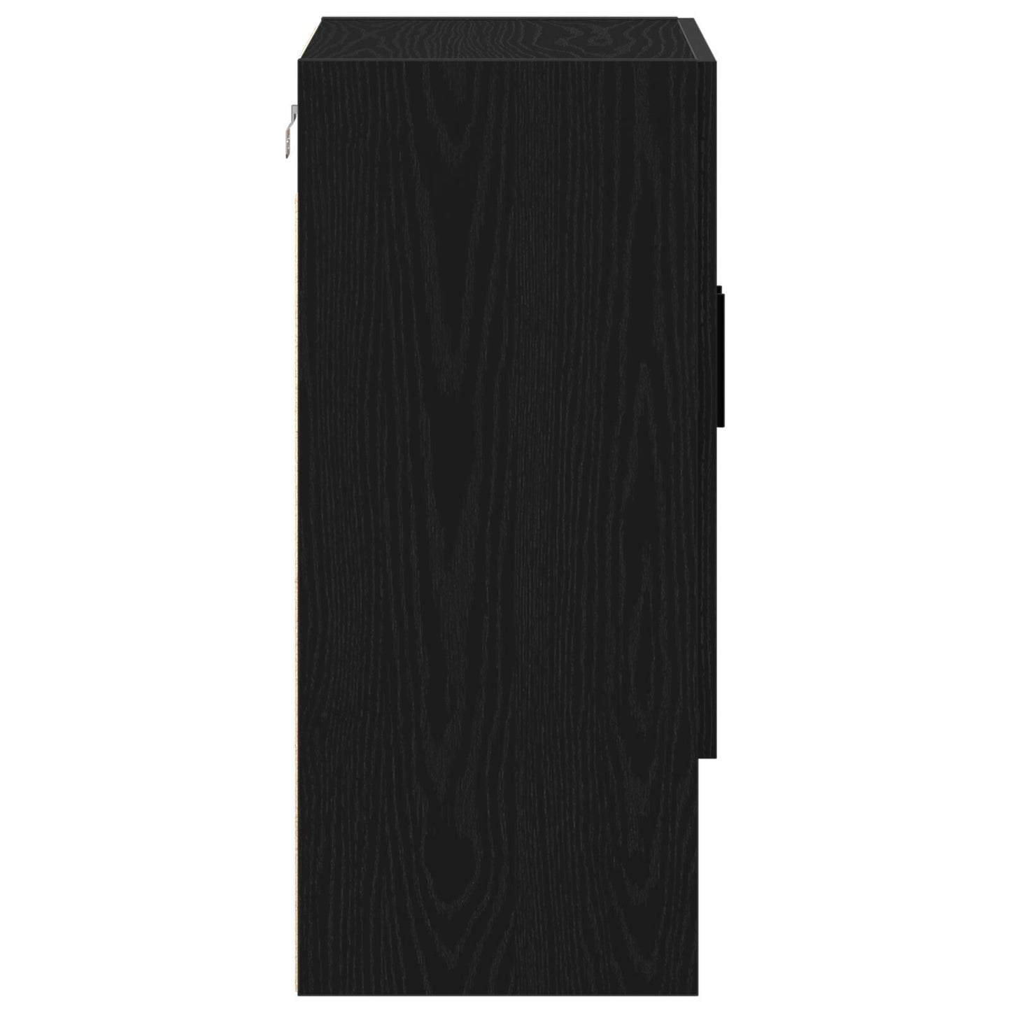vidaXL Wandkast Zwart Eiken 60x31x70 cm Gemaakt van Hout
