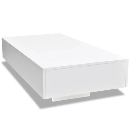 vidaXL Salontafel hoogglans wit