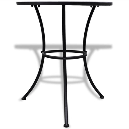 vidaXL 3-delige Bistroset keramische tegel blauw en wit