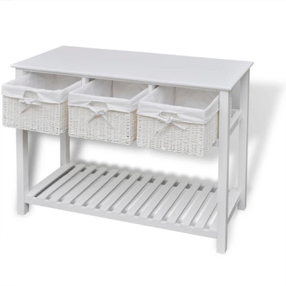 vidaXL Dressoir wit