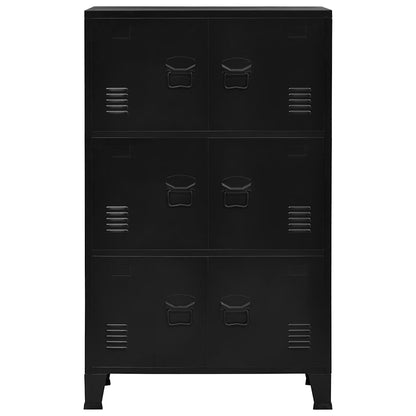 vidaXL Opbergkast industrieel 75x40x120 cm staal zwart