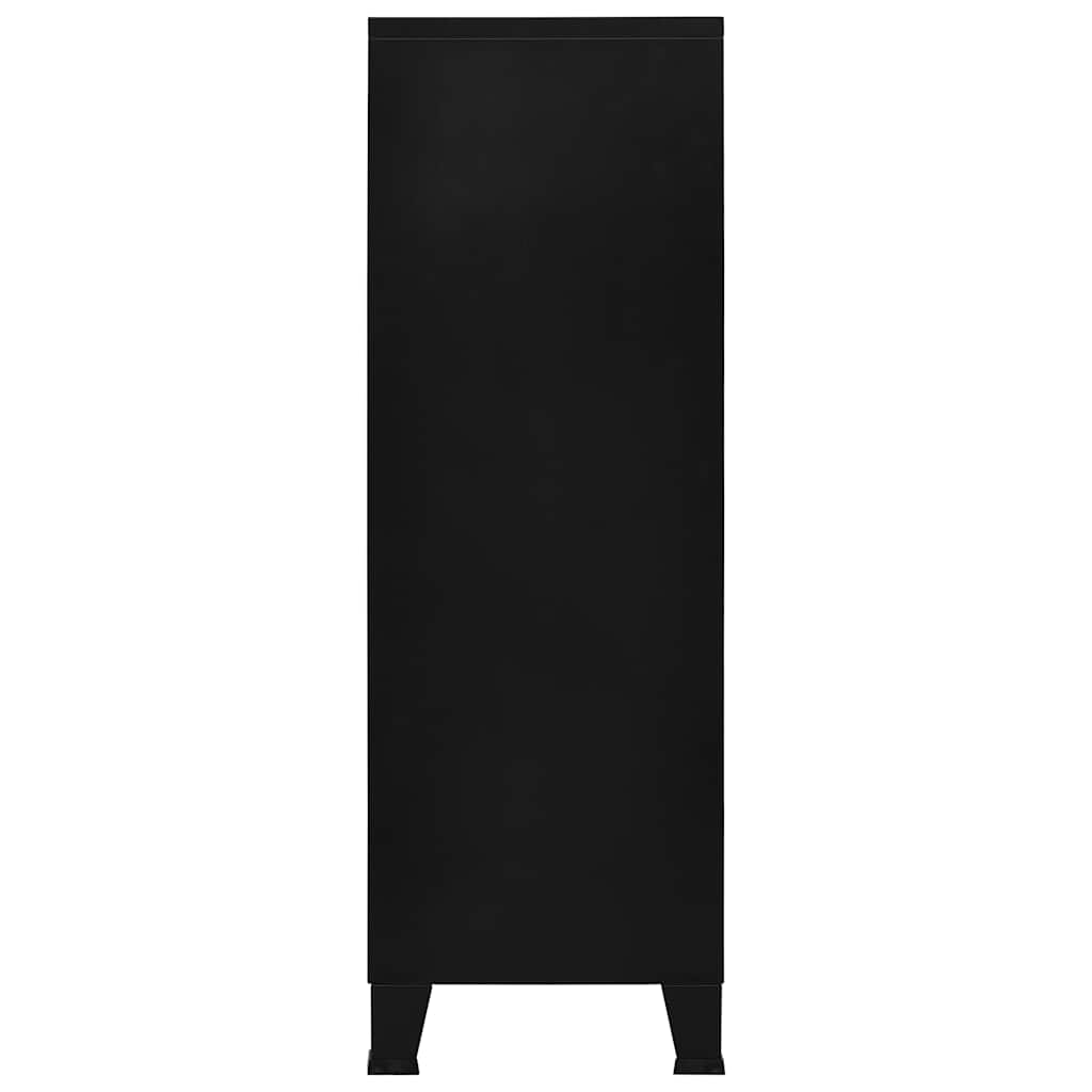 vidaXL Opbergkast industrieel 75x40x120 cm staal zwart