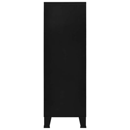 vidaXL Opbergkast industrieel 75x40x120 cm staal zwart
