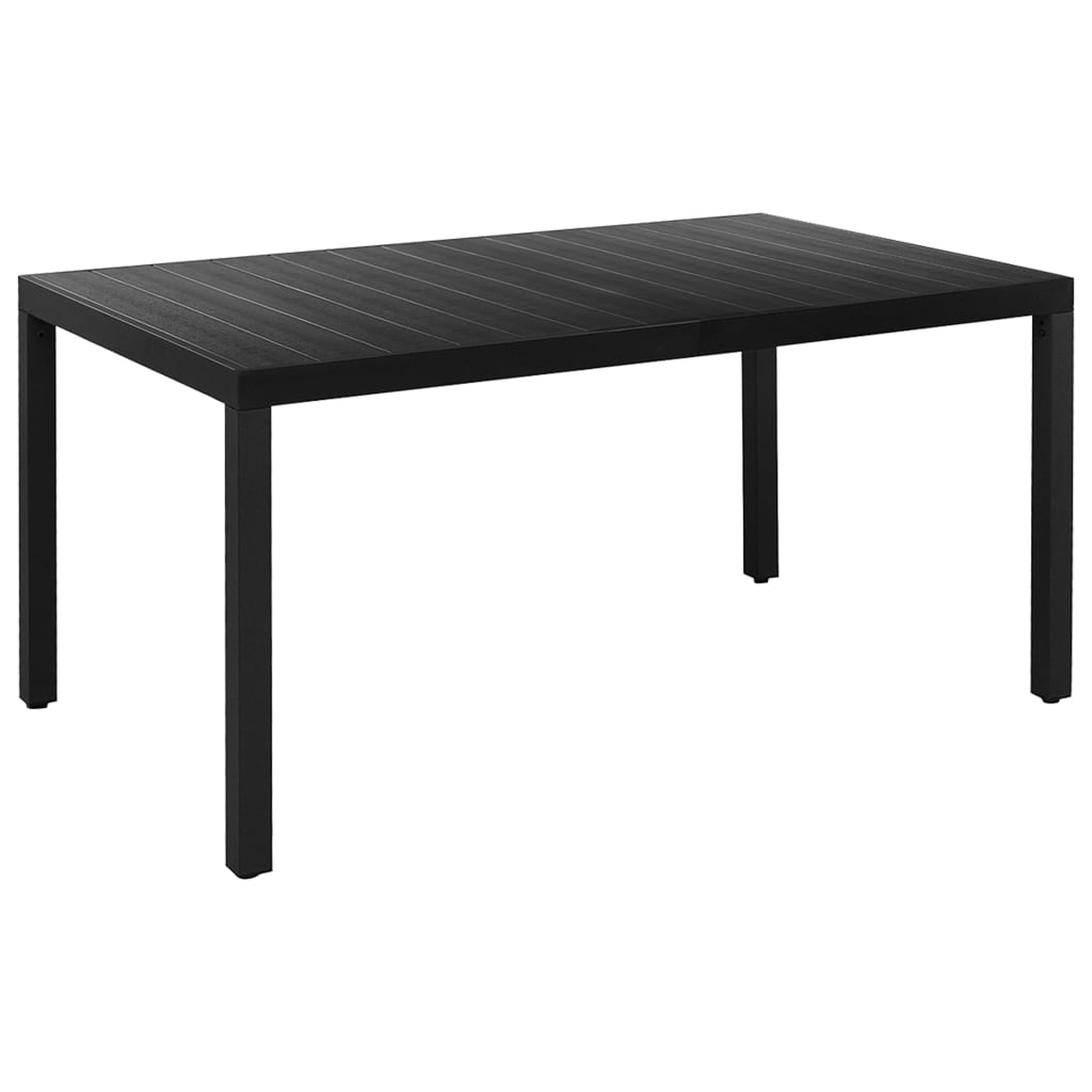 vidaXL 7-delige Tuinset zwart