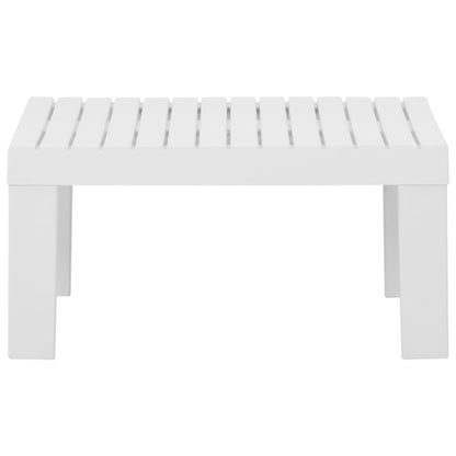 vidaXL 2-delige Loungeset met kussens kunststof wit