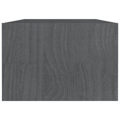 vidaXL Salontafel 110x50x34 cm massief grenenhout grijs