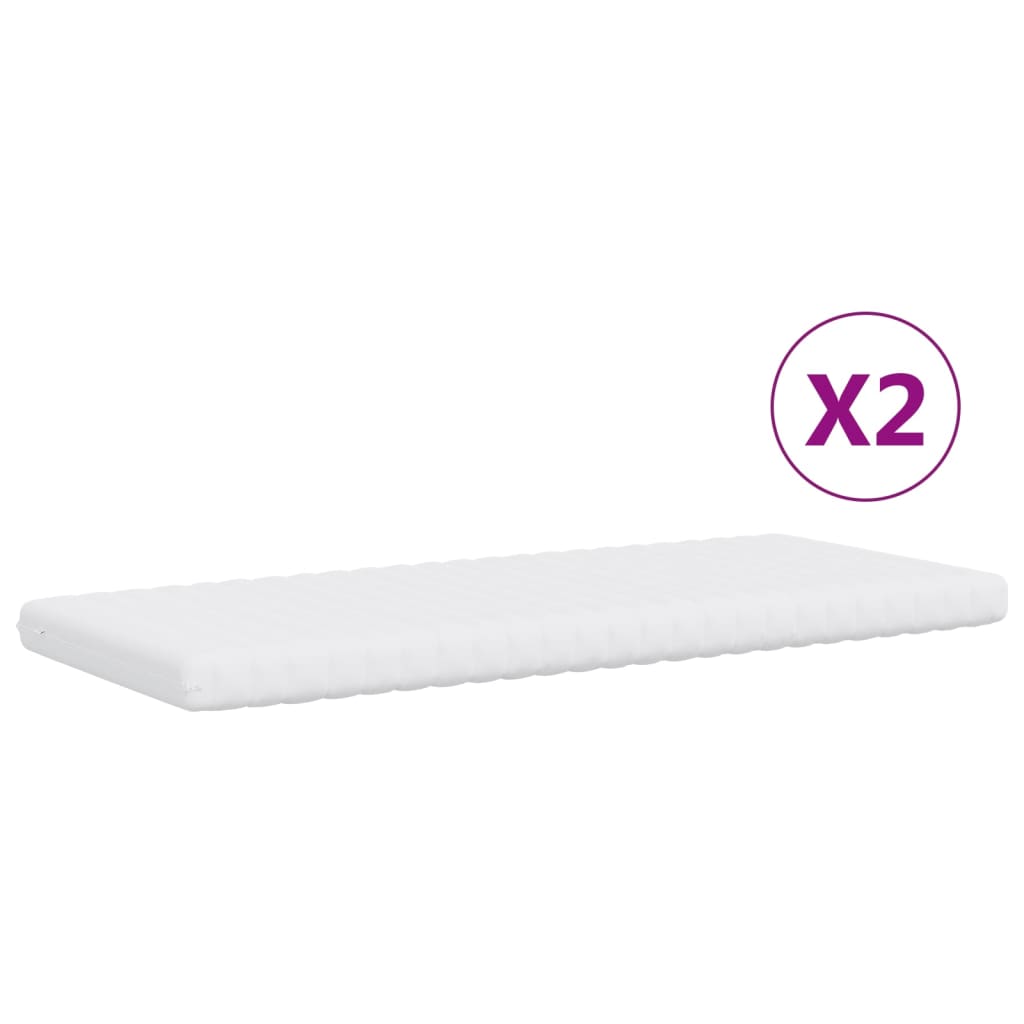 vidaXL Slaapbank met onderschuifbed en lades 90x200 cm stof taupe