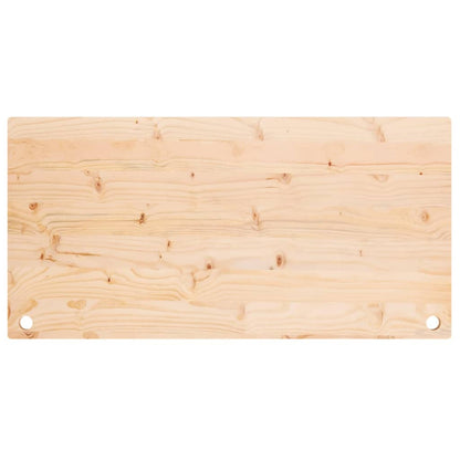 vidaXL Bureaublad 110x55x2,5 cm massief grenenhout