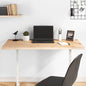vidaXL Bureaublad 110x55x2,5 cm massief grenenhout