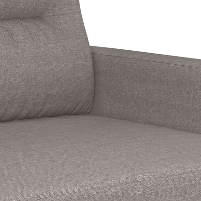 vidaXL Driezitsbank 180 cm stof taupe