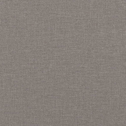 vidaXL Driezitsbank 180 cm stof taupe
