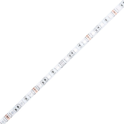 vidaXL Bedframe met hoofdbord en LED-verlichting wit 90x200 cm