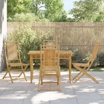 vidaXL 5-delige Tuinset bamboe