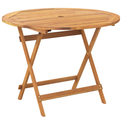 vidaXL 5-delige Tuinset massief hout en stof antracietkleurig