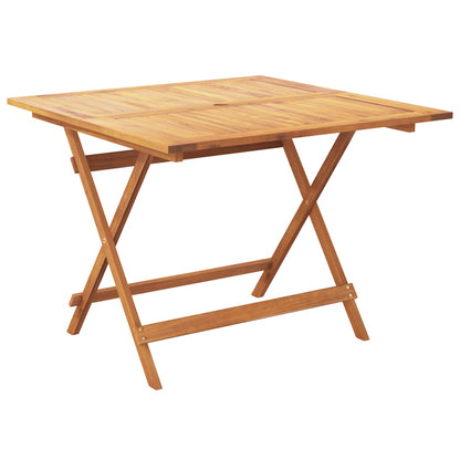 vidaXL 5-delige Tuinset massief hout en stof crèmewit