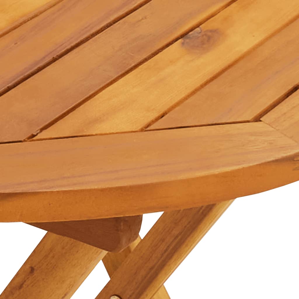 vidaXL 3-delige Bistroset stof en massief hout blauw en wit