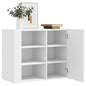 vidaXL Wandkast 75x35x60 cm bewerkt hout wit