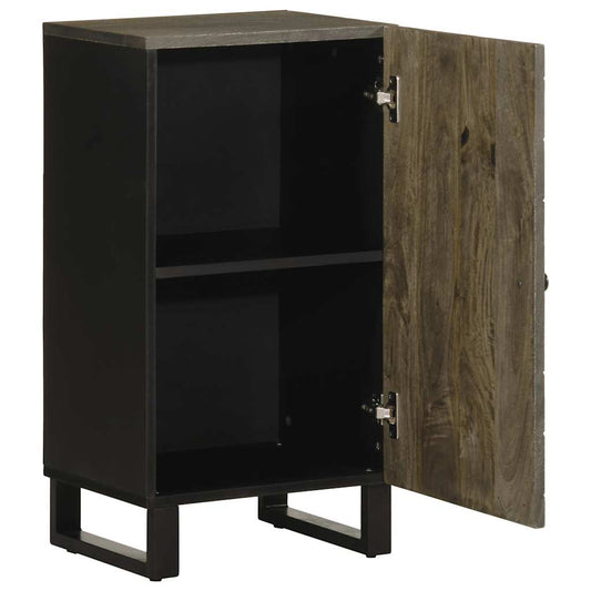 vidaXL Dressoir 40x33x75 cm massief mangohout zwart