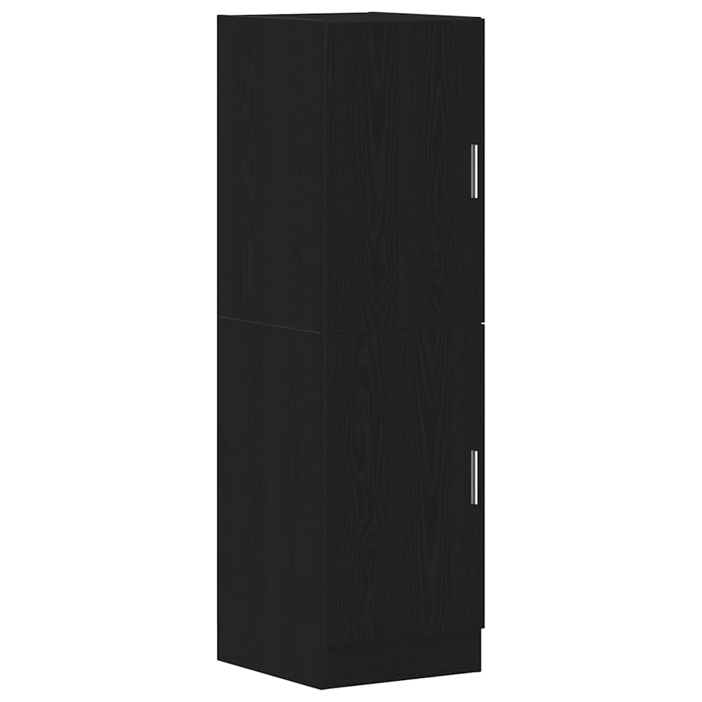 vidaXL Keukenkast 38x41,5x131,5 cm bewerkt hout zwart