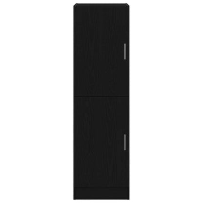 vidaXL Keukenkast 38x41,5x131,5 cm bewerkt hout zwart