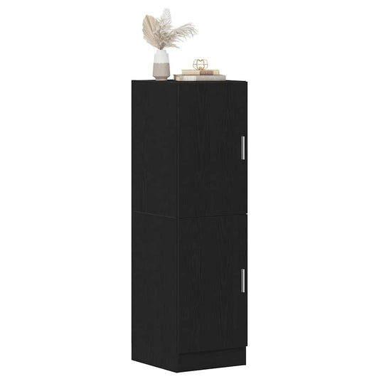 vidaXL Keukenkast 38x41,5x131,5 cm bewerkt hout zwart
