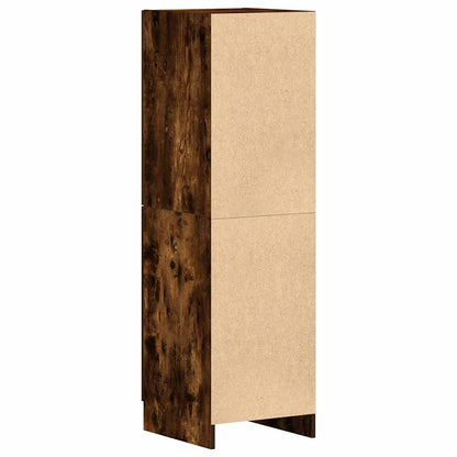 vidaXL Keukenkast 38x41,5x131,5 cm bewerkt hout gerookt eikenkleurig