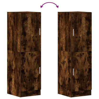 vidaXL Keukenkast 38x41,5x131,5 cm bewerkt hout gerookt eikenkleurig