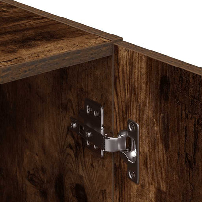 vidaXL Keukenkast 38x41,5x131,5 cm bewerkt hout gerookt eikenkleurig