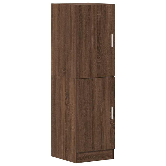 vidaXL Keukenkast 38x41,5x131,5 cm bewerkt hout bruin eikenkleurig
