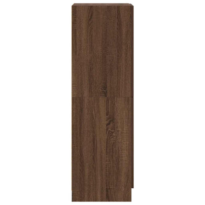 vidaXL Keukenkast 38x41,5x131,5 cm bewerkt hout bruin eikenkleurig
