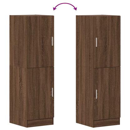 vidaXL Keukenkast 38x41,5x131,5 cm bewerkt hout bruin eikenkleurig