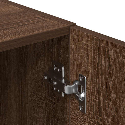 vidaXL Keukenkast 38x41,5x131,5 cm bewerkt hout bruin eikenkleurig