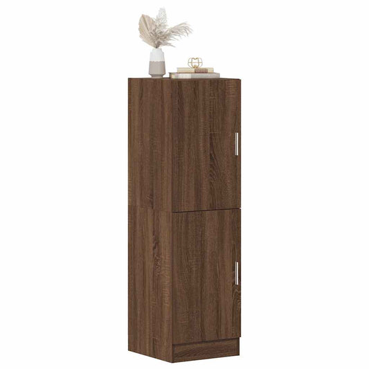 vidaXL Keukenkast 38x41,5x131,5 cm bewerkt hout bruin eikenkleurig
