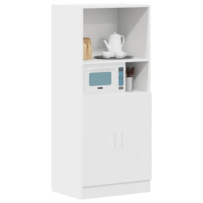 vidaXL Keukenkast 57x41,5x131,5 cm bewerkt hout wit