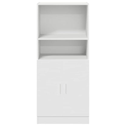 vidaXL Keukenkast 57x41,5x131,5 cm bewerkt hout wit