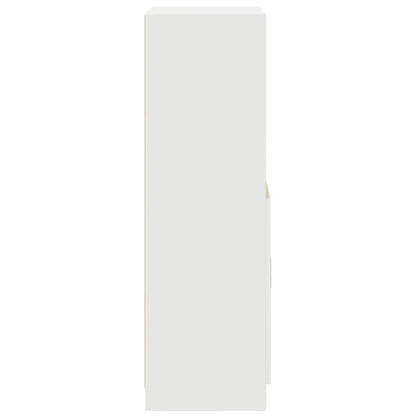 vidaXL Keukenkast 57x41,5x131,5 cm bewerkt hout wit